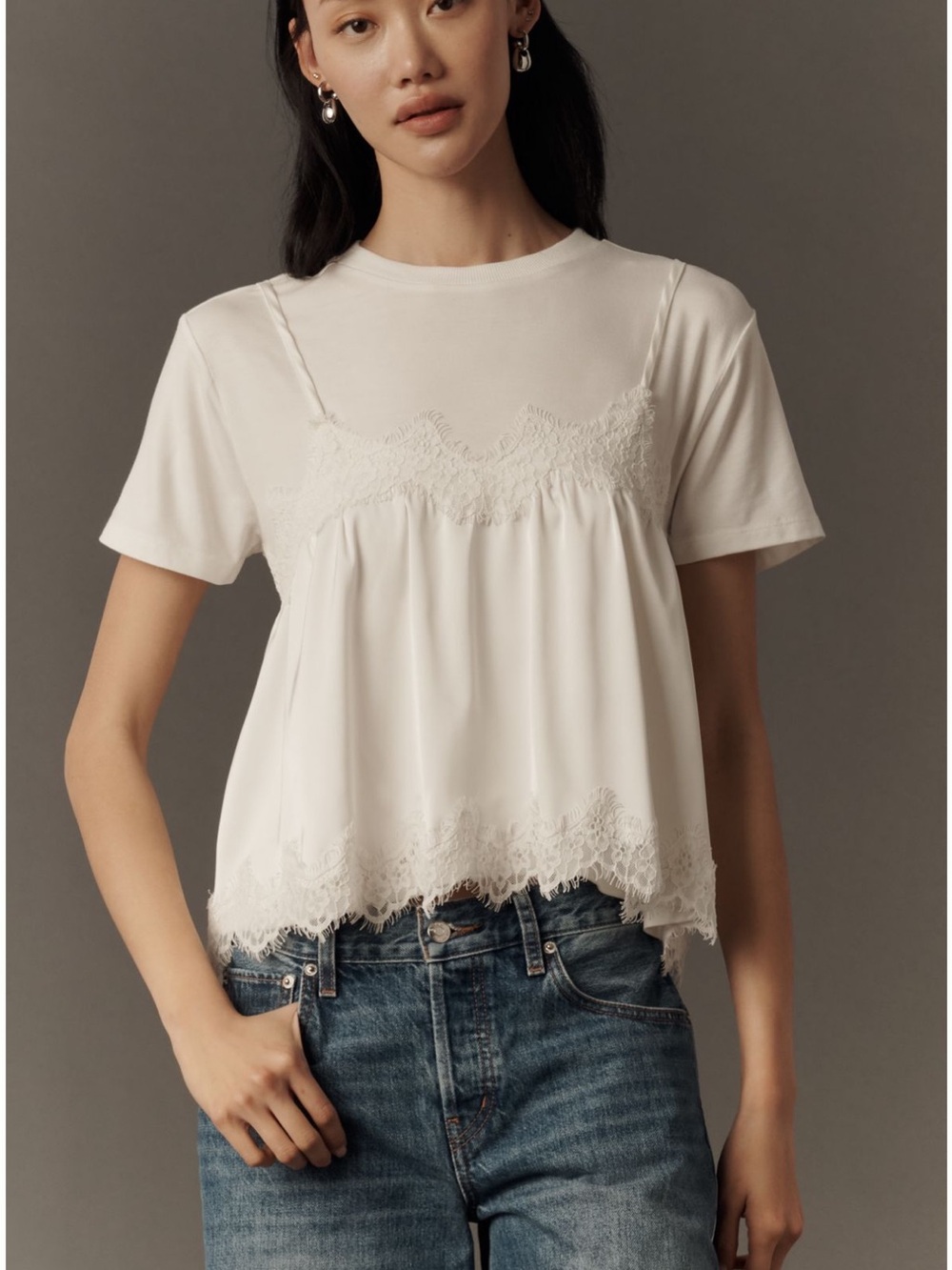 Maeve Layered Twofer Tank Tee